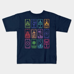 Major Arcana Tarot Cards Pattern Kids T-Shirt